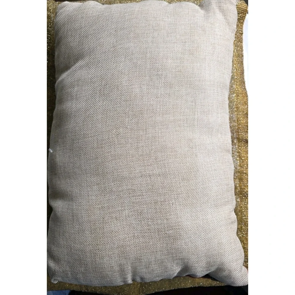 Cracker‎ Barrel Christmas Pillow JOY Snowman Rustic Farmhouse Plaid/Burlap